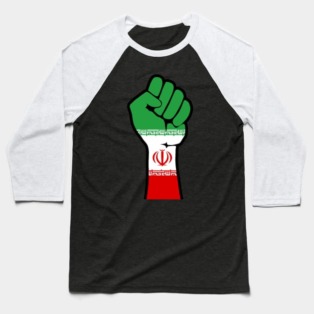 Justice for the Women of Iran Baseball T-Shirt by valentinahramov